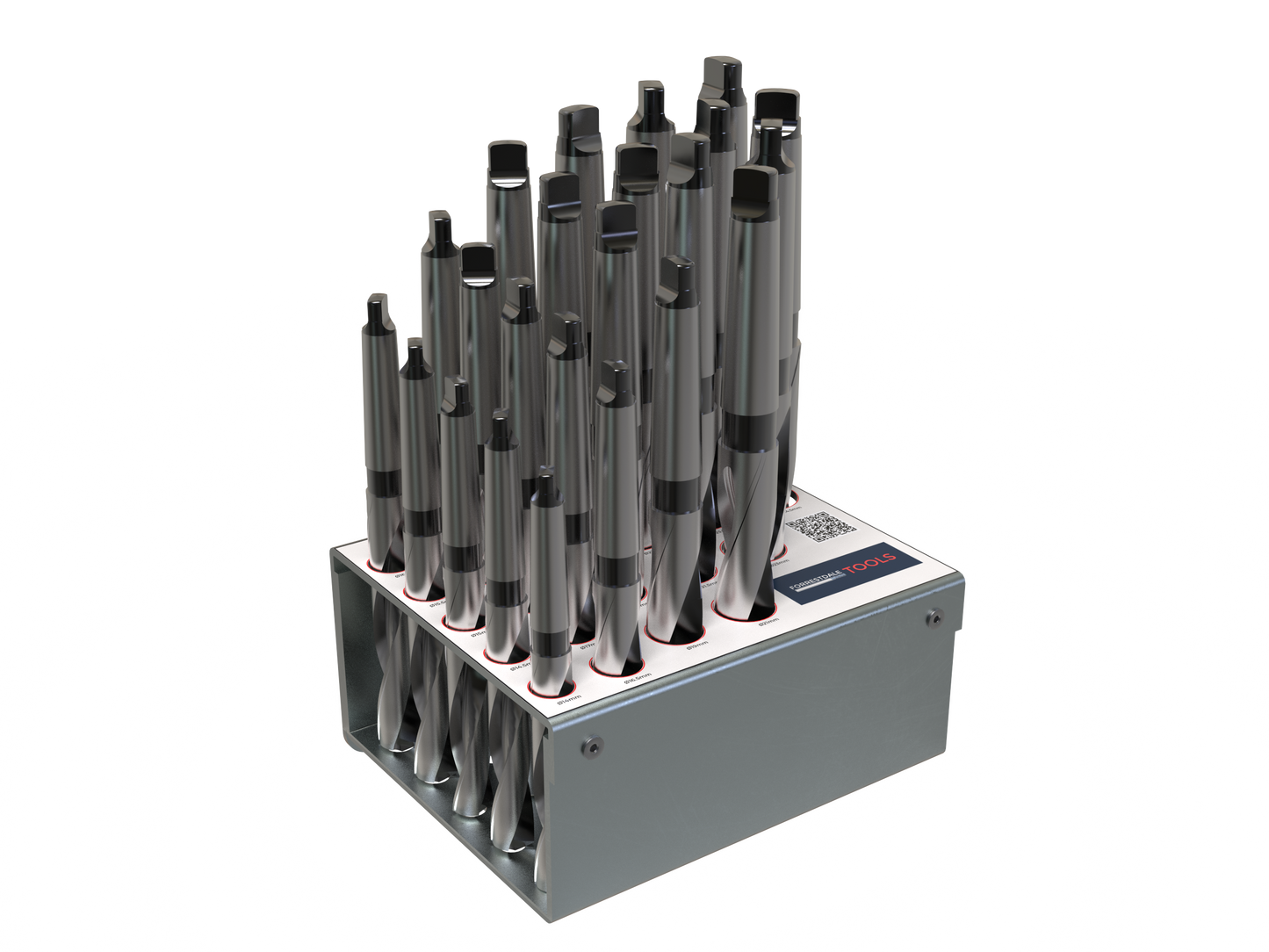 MT Drill 28pc Set Ø12.5mm-Ø39.5mm with Rack