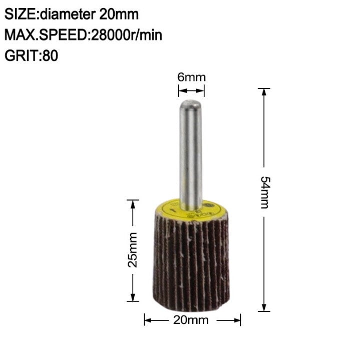 Flap Wheel 20x25x6mm G60