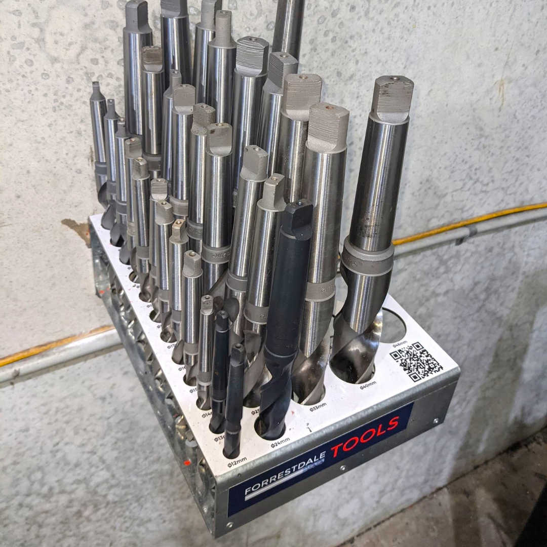 MT Drill 29pc Set Ø12mm-Ø40mm with Rack