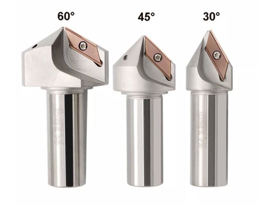 45° Indexable Chamfer Mill with 2 inserts Ø5-27mm