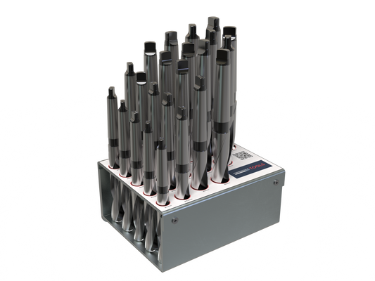 MT Drill 28pc Set Ø12.5mm-Ø39.5mm with Rack
