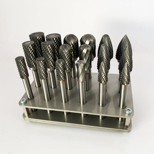 Carbide Burr 18pc Set with Stand