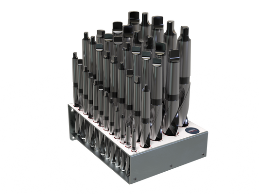 MT Drill 39pc Set Ø12mm-Ø50mm with Rack