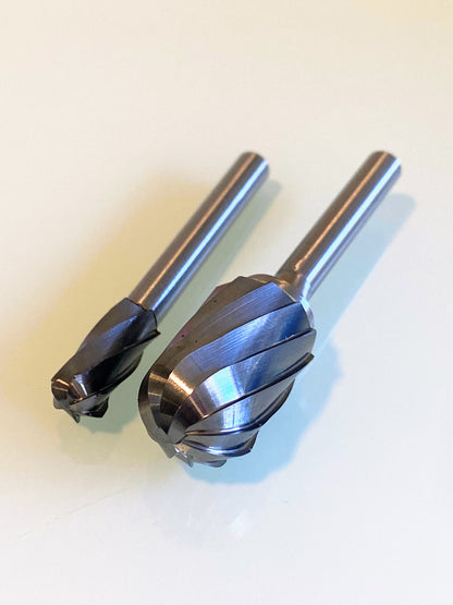 Carbide Burr C-Ø8x20mm Single Cut (Cylinder Ball Nose)