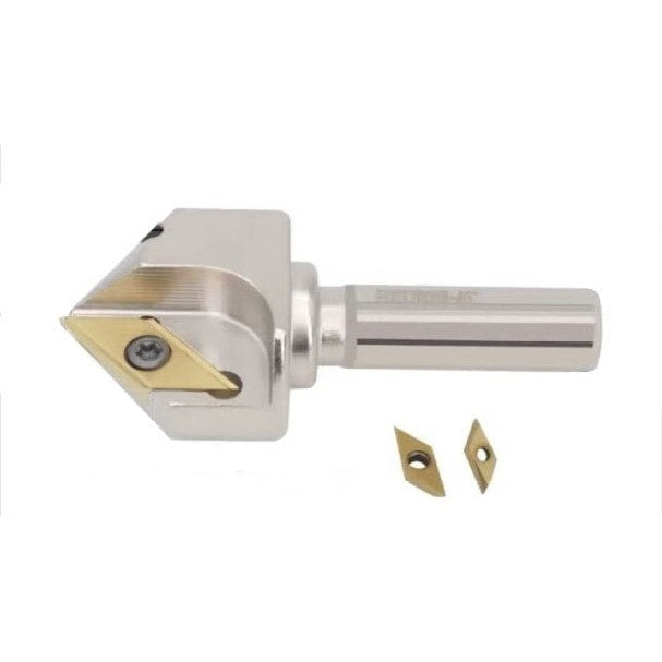 45° Indexable Chamfer Mill with 2 inserts Ø5-27mm