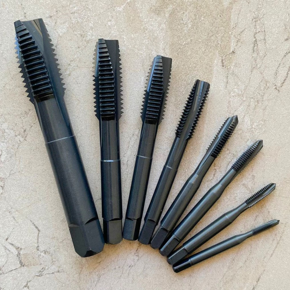HSSE Gun Nose Tap 7pc Set M3-M12 Nitride Coated
