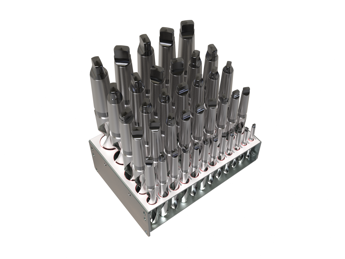 MT Drill 29pc Set Ø12mm-Ø40mm with Rack