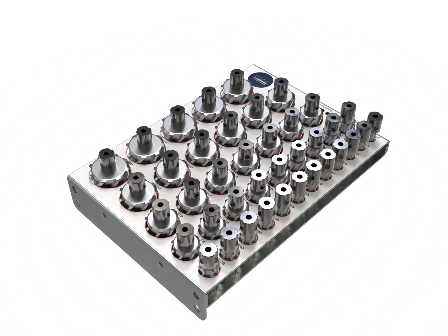 HSS Rotabroach 39pc Set Ø12mm-Ø50mm with Rack