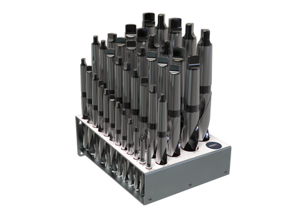 MT Drill 29pc Set Ø12mm-Ø40mm with Rack