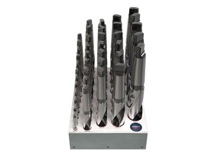 MT Drill 29pc Set Ø12mm-Ø40mm with Rack