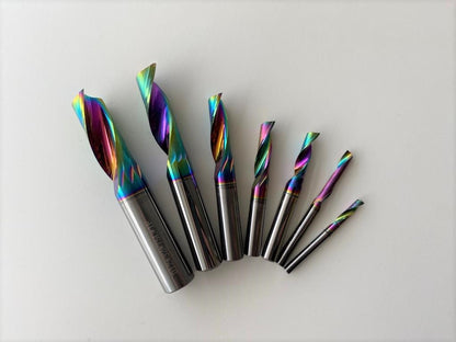 Carbide End Mill Ø8mm Single Flute DLC Coated (for Aluminium)