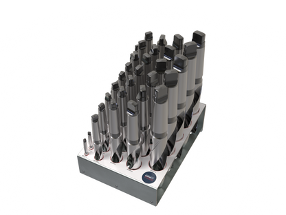 MT Drill 29pc Set Ø12mm-Ø40mm with Rack