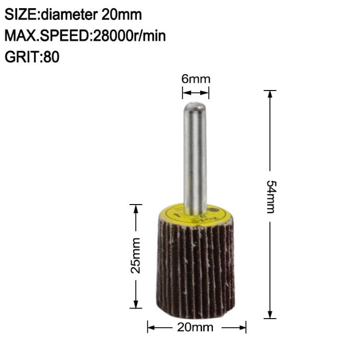 Flap Wheel 20x25x6mm G60