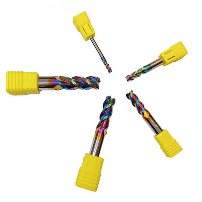 Carbide End Mill 7pc Set Ø3mm-Ø12mm 3 Flute DLC Coated (for Aluminium)