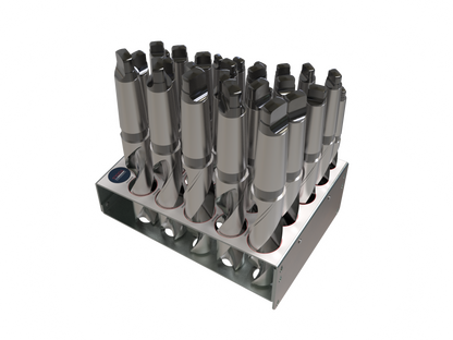 MT Drill 29pc Set Ø12mm-Ø40mm with Rack