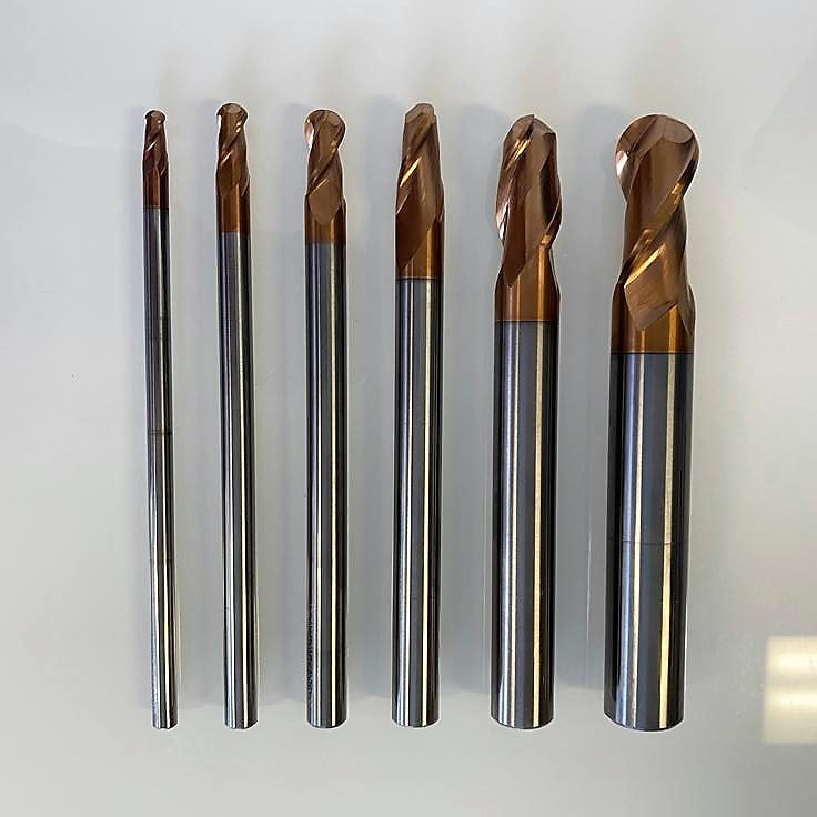 Carbide Ball Nose End Mill Extra Long Ø10x20x150 2 Flute