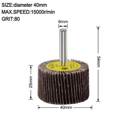 Flap Wheel 40x25x6mm G80
