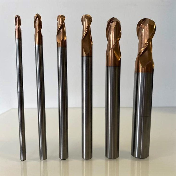 Carbide Ball Nose End Mill Extra Long Ø12x24x150 2 Flute